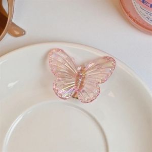 LD-C1136 Jepit Rambut Kupu Kupu Mini 3D Transparan Korean Style / Jepitan Hologram Butterfly Clip