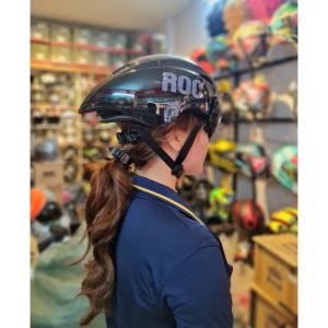 Nón bảo hiểm thể thao ROC R16 màu đen bóng siêu đẹp