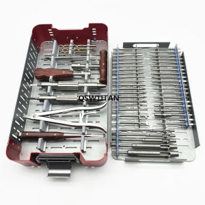KITA 56pcs/set Orthopedics instrument broken screw extractor Screw Broken Removal Instruments kit Stainless steel