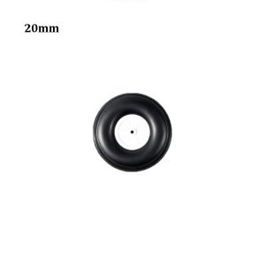 COOLSOOL Đen Phụ tùng đồ chơi máy bay cho trẻ em 075" - 5" inch Cao su Trung tâm bánh xe máy bay cánh cố định Chất lượng cao Phụ tùng máy bay tự làm Để thay thế máy bay điều khiển từ xa