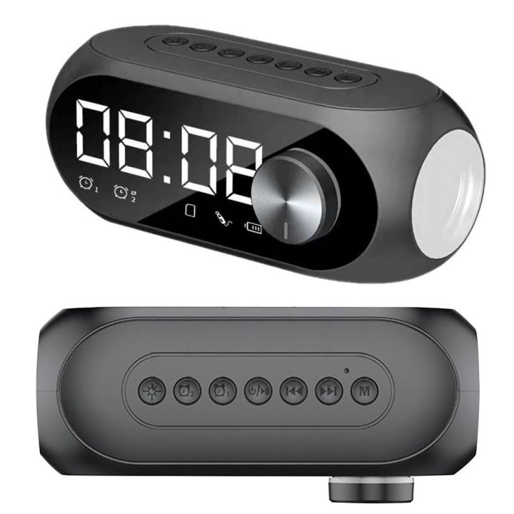 Perpe PERPE with LED Light Clock Bluetooth Speaker Multifunctional 360 ...