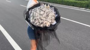 4Li Ice Crushing Blue 99 Big Bouquet of Roses Preserved Fresh Flower Birthday Gift Valentines Day Girlfriend Gift Romantic Soap Finished Product