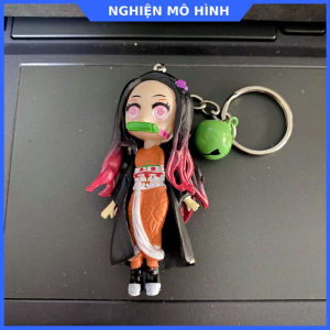 Móc khóa mô hình nhân vật đứng Thanh Gươm Diệt Quỷ Tanjiro Tanjirou Nezuko Inosuke Zenitsu Kimetsu no Yaiba