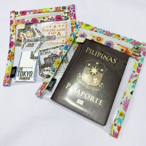 ByPearly | Clear Passport Pouch – Handmade Travel Organizer for Passport & Travel Essentials
