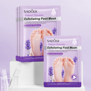5pcs Lavender Exfoliating Foot Mask Wearable Peeling Foot Moisturizing Foot Care Mask