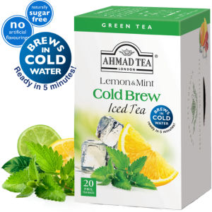 AHMAD TEA COLD BREW LEMON & MINT BT ALU 20 teabags (40GRAMS)