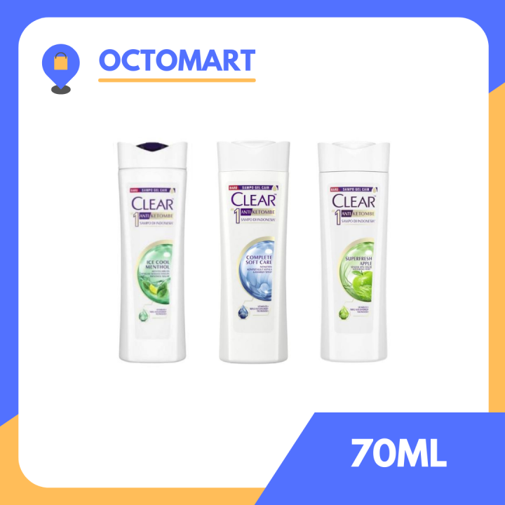 CLEAR Shampoo 70ML / Shampo / Sampo Hair Perawatan Rambut Rontok Ketombe 70 ML