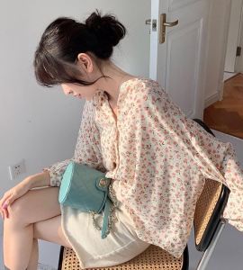 IOS SHOP ERA BLOUSE SIFON ATASAN KOREAN STYLE KOREAN KANTOR MUSLIM HIJAB LEBARAN PREMIUM