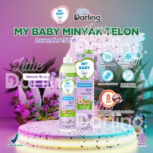 My Baby Minyak Telon Plus Lavender 150mL || Minyak Telon Bayi || Minyak Telon Anti Nyamuk Hingga 8 Jam