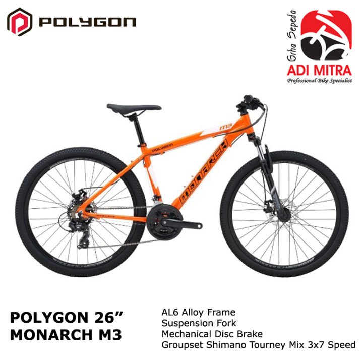 Polygon Monarch M3 Sepeda MTB [26 Inch] Sepeda Alloy 26 Inch