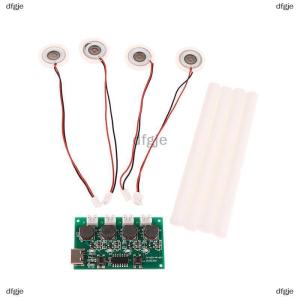 [COD] dfgje Dc5v Type-C mini tạo độ ẩm Bộ dụng cụ DIY Mist Maker điều khiển bảng mạch 4 Fogger atomization tấm phim dao động mô-đun