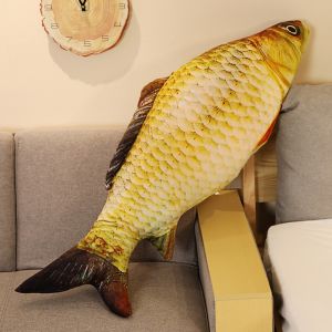 ADAM Simulation Design Fish Plush Toy Soft Material 3D Giant Toy Pillow Stuffed Toy Stuffed Animal Toy Home Decoration