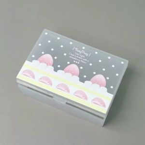 CHUN053634 Anh đào mộng mơ Hộp đựng đồ Trong suốt Màu hồng. Hộp đựng mỹ phẩm  Sắp xếp nhà cửa Hộp đựng kẹp tóc Dành cho mỹ phẩm