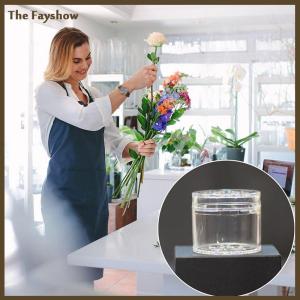 [The Fayshow] ที่ใส่ก้านดอก ikebana แบบเกลียวสำหรับแจกันอุปกรณ์เสริมการออกแบบช่องกลมสำหรับช่อดอกไม้แบบยึดติดสะดวกในบ้าน