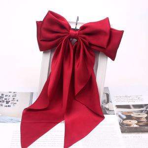 FELICE🔥 Korean Bow Ribbon Hair Clip Elegant Long Bowknot Hairpin Girls Princess Ribbon Hair Clip Barrette Hair Accessories