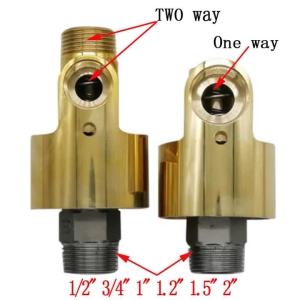 ข้อต่อหมุน 360 องศา ขนาด 1/2" 3/4" 1" นิ้ว สำหรับน้ำ อากาศ น้ำมัน ข้อต่อสเปรย์ ขั้วต่อสากล ทองเหลือง