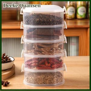 Deeke Kitchen Spice Storage Box Onion Ginger Garlic Fresh-keeping Box Multi-layer Food Sealing Moisture-proof Packaging Tank Household