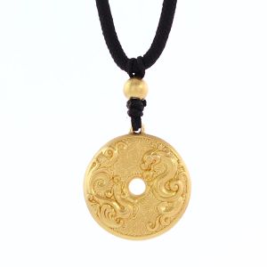 Chow Sang Sang 周生生 Cultural Blessings The Oriental 999.9 24K Pure Gold Price-by-Weight Gold Necklace for Men and Women 90891Z