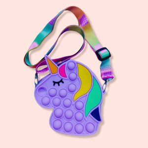 TAS POP IT🌈 DOMPET VIRAL TIK TOK TAS DOMPET JELLY BAHAN RUBBER FULL ANTI AIR TAS ANAK TAS FASHION ANAK