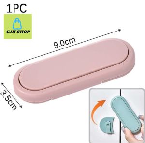 CJH SHOP 1pcs Self-Adhesive Fridge Closet Door Latch / Baby Safety Cupboards Cabinet Locks / High Quality Anti-Pinching Furniture Clasp / Closure Drawer Door Kids Protector