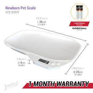 15kg Newborn Pet Scale Dog Cat Animal Scale Digital Small Pet Weight Mini Electronic LCD Measure Tool Skala Binatang 宠物秤