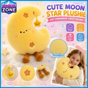 Moon Star Plush Pillow 20cm Kawaii Soft Stuffed Doll Cute Hanging Pendant Hug Toy Bed Decor Gift