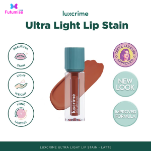 LUXCRIME Ultra Light Lip Stain | Liptint Waterproof | Anti Kering & Anti Transfer Tahan 16 Jam | FUFUMISE