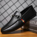 Men's Casual Leather Shoes Male British Wild Slip-on Lofter Summer Men ...
