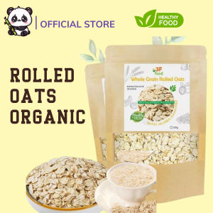 [BUY 1 GET 1 FREE] Organic Rolled Oats – 100% Whole Grain High Fiber Non-GMO (Value Pack) 250g