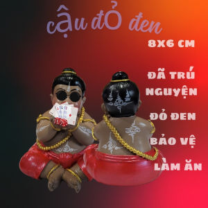 Tượng Cậu Bé Đỏ Đen Thái Lan Kích Thước 8cm Đã Trú Nguyện
