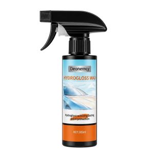 【385ML】Hydro Gloss Wax Quick Coat Spray Wax Super Gloss Hydrophobic Water‑Based Polish for Motorcycle Car Paint Surface