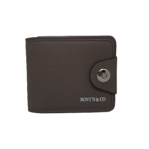 Dompetkoe Dompet Pria Cowok Dewasa Bovis Kancing Magnet Import Harga Murah Model Keren Anak Muda Terbaru Kekinian Kualitas Distro Bahan PU Leather