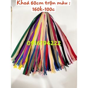 Combo khoá giọt lệ dài 60cm trộn màu 100 chiếc hãng KCC