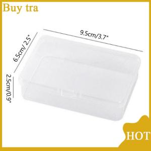 [Buytra] กล่องเก็บของพลาสติกใสกล่องเก็บการ์ดขนาดเล็กกล่องจัดระเบียบโต๊ะกล่องเครื่องเขียน