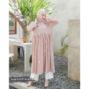 Koyu Hiijab Midi Dress Cringkle Maira