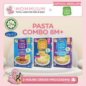 Little Nuur Pasta Combo 8M+ Baby Food Ready to Eat Eatalian Express Makanan Bayi