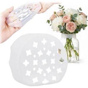 MAULLY 2Pcs Waterproof Silicone Blossom Grid Flexible Reusable Flexible Floral Stem Holder Easy Stretchable Flower Arranger Holder DIY Arrangements