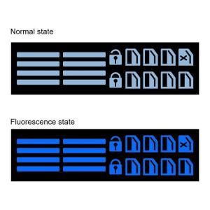 Stiker Tombol Jendela Mobil Saklar Switch Pintu Glow In The Dark Universal BB