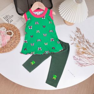 Setelan Flowly uk Bayi - 5 Tahun / Gaya Korea Setelan Anak Perempuan Baby Cewek Legging Import Polos Anak Perempuan Dress Daster Baju Tidur Murah Alinkidos