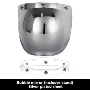 หมวกนิรภัยเลนส์หมวกกันน็อกแบบเปิดหน้าได้ตะเข็บเลนส์พับได้อุปกรณ์หมวกกันน็อกมอเตอร์ไซค์