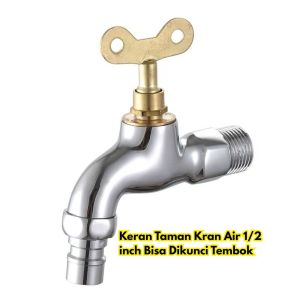 Keran Taman Kran Dengan Kunci BR282 Bisa Garden Tembok Dikunci 1/2 Faucet Air inch