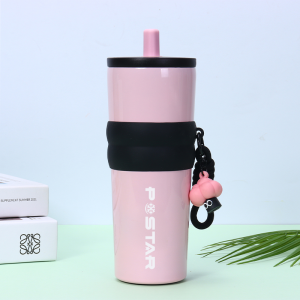 GOODE Sports Water Bottle 750ML Vacuum Insulated Leakproof Stainless Steel Portable Straw Cup