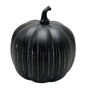 Elegant Halloween Glass Pumpkin Night Light Automatic Shutoff Feature Creates Magical Autumn Atmosphere Indoor