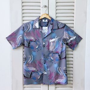 เสื้อฮาวาย ลาย #10 ผ้าcotton คอตต้อน ผ้านุ่ม ใส่สบาย ลายวินเทจ เสื้อเชิ้ตฮาวาย Shirt Hawaii เก๋ดี Kae+D