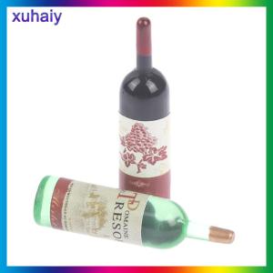 xuhaiy 3 cái bộ 1 12 Nhà búp bê mô phỏng thu nhỏ chai rượu vang Đồ chơi mô hình thủy tinh rượu vang