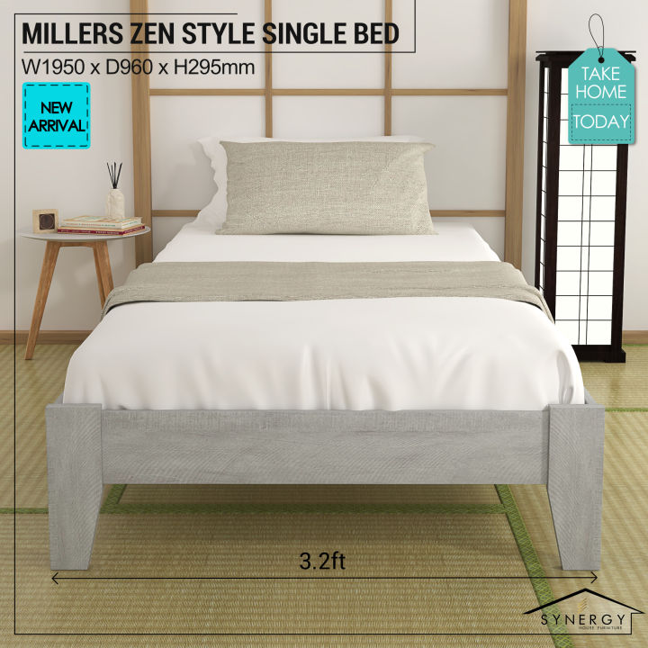 Single Bed MILLERS Series 1 Color Zen Style Single Bed Katil
