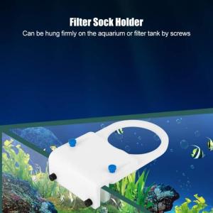 Adjustable Aquariums Sock Bag Holder Acrylic Sock Mount Bracket for Easy Install and Maintenance