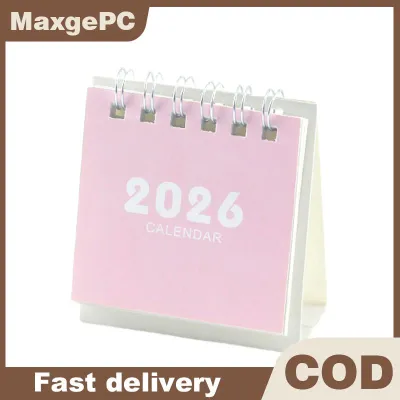 MaxgePC 2026 Mini Lịch Bàn sáng tạo lịch du lịch cầm tay với bướm capybara thiết kế lịch lập kế hoạch hàng tháng và hàng tuần