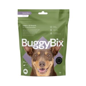 BuggyBix - Dental Treats For Dogs - Eco-Protein Dental Bars (Small Dogs under 10kg) - 210g