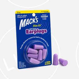 Macks Slim Fit Soft Foam Earplugs 3 Pair | Ear Plugs For Sleeping Anti Noise Reduction